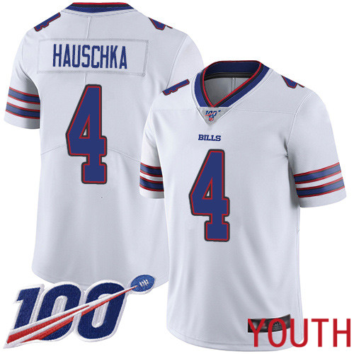 Youth Buffalo Bills 4 Stephen Hauschka White Vapor Untouchable Limited Player 100th Season NFL Jersey